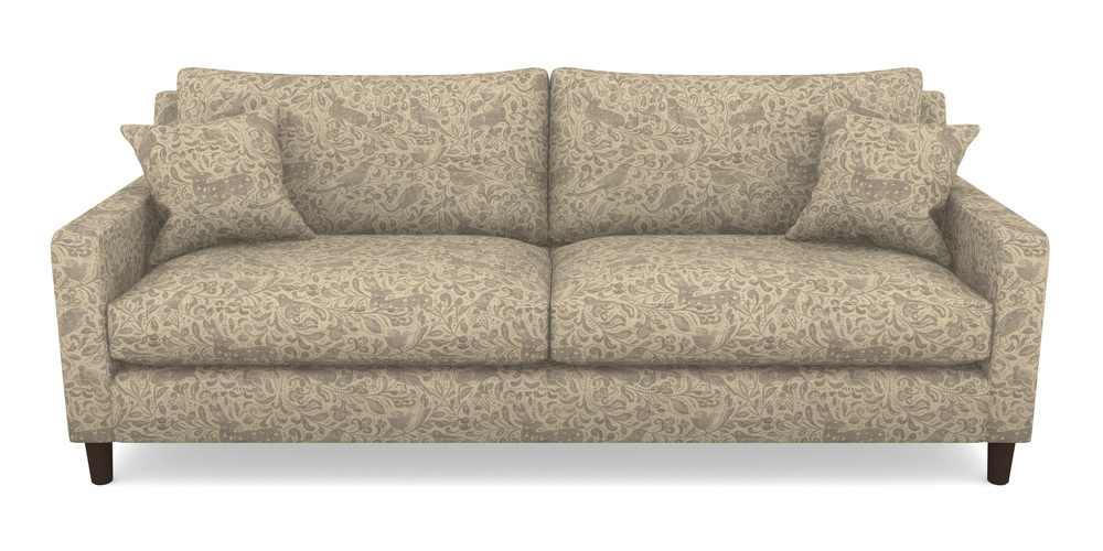 Product photograph of Stopham 4 Seater Sofa In V A Drawn From Nature - Bird And Rabbit - Grey from Sofas and Stuff Limited