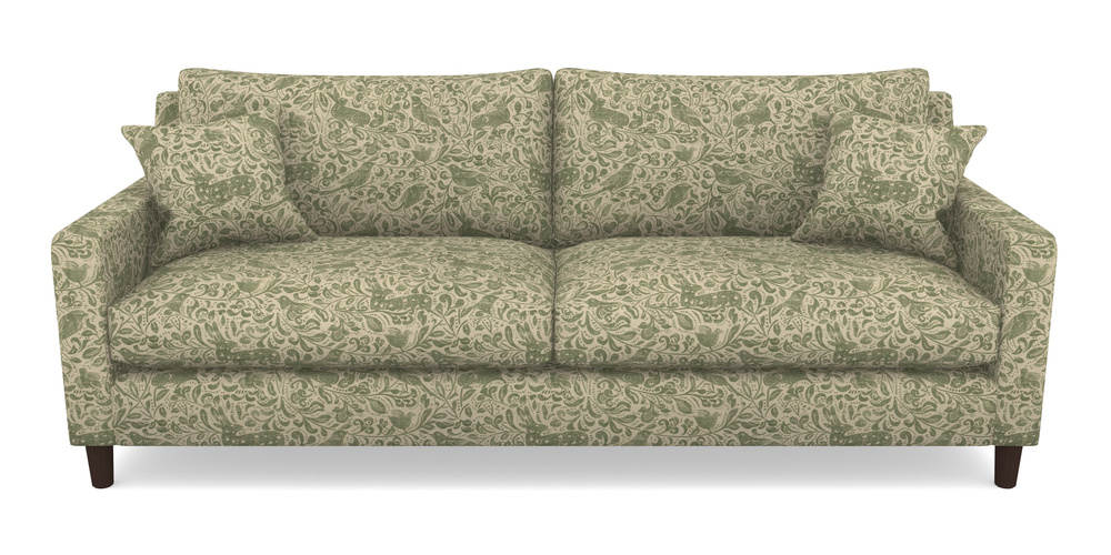 Product photograph of Stopham 4 Seater Sofa In V A Drawn From Nature - Bird And Rabbit - Light Green from Sofas and Stuff Limited