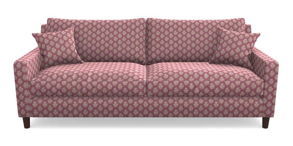 Product photograph of Stopham 4 Seater Sofa In Cloth 21 - Coral 1 - Cassis from Sofas and Stuff Limited
