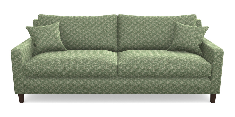 Product photograph of Stopham 4 Seater Sofa In Cloth 21 - Decorative Leaf - Forest from Sofas and Stuff Limited