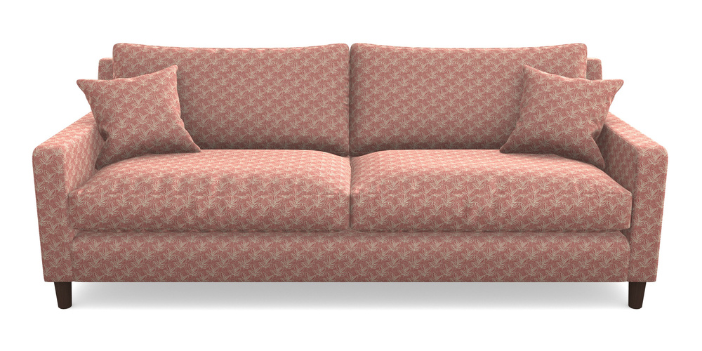 Product photograph of Stopham 4 Seater Sofa In Cloth 21 - Decorative Leaf - Ginger Snap from Sofas and Stuff Limited
