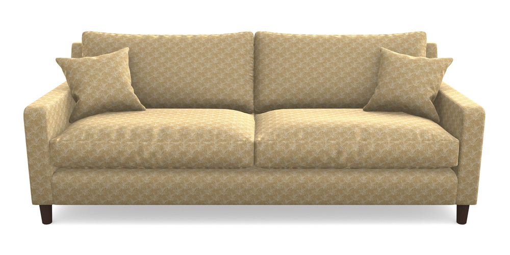 Product photograph of Stopham 4 Seater Sofa In Cloth 21 - Decorative Leaf - Quince from Sofas and Stuff Limited