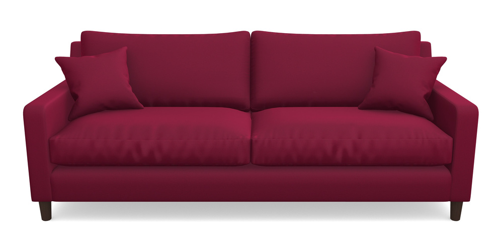 Product photograph of Stopham 4 Seater Sofa In Clever Glossy Velvet - Chianti from Sofas and Stuff Limited