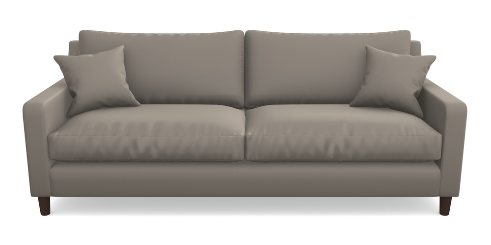 Product photograph of Stopham 4 Seater Sofa In Clever Glossy Velvet - Mole from Sofas and Stuff Limited