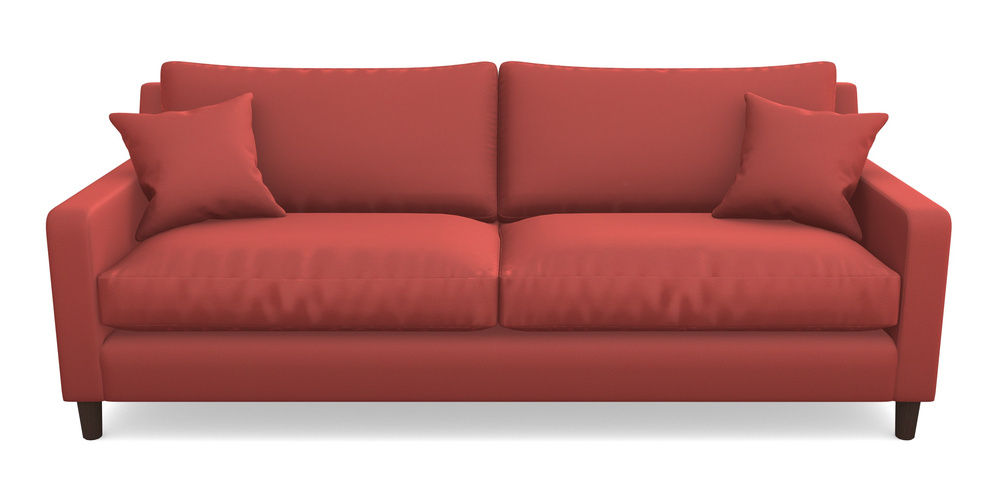 Product photograph of Stopham 4 Seater Sofa In Clever Glossy Velvet - Scorched Earth from Sofas and Stuff Limited