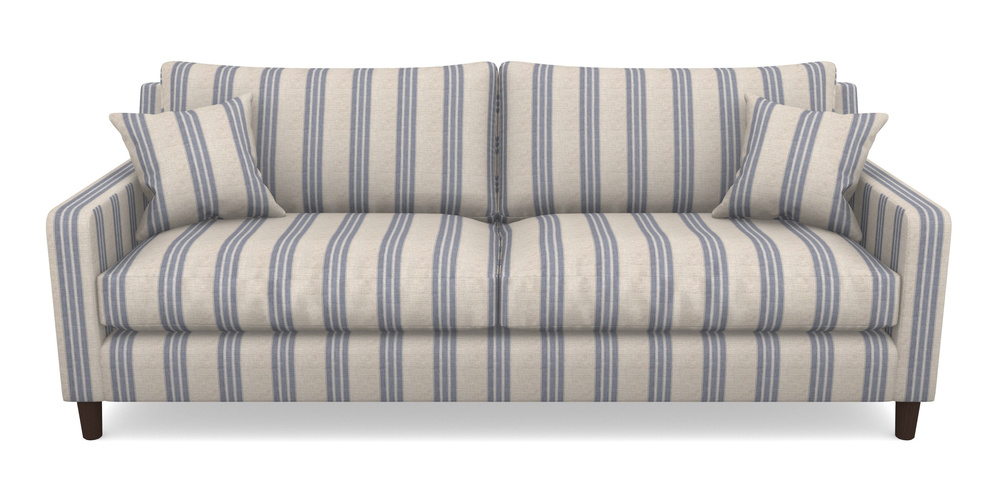 Product photograph of Stopham 4 Seater Sofa In Cloth 18 Stripes - Bengal - Indigo from Sofas and Stuff Limited