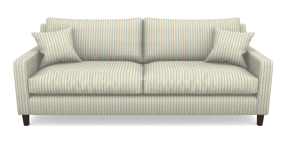 Product photograph of Stopham 4 Seater Sofa In Cloth 18 Stripes - Ticking - Basil from Sofas and Stuff Limited