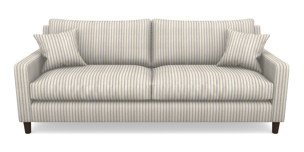 Product photograph of Stopham 4 Seater Sofa In Cloth 18 Stripes - Ticking - Indigo from Sofas and Stuff Limited