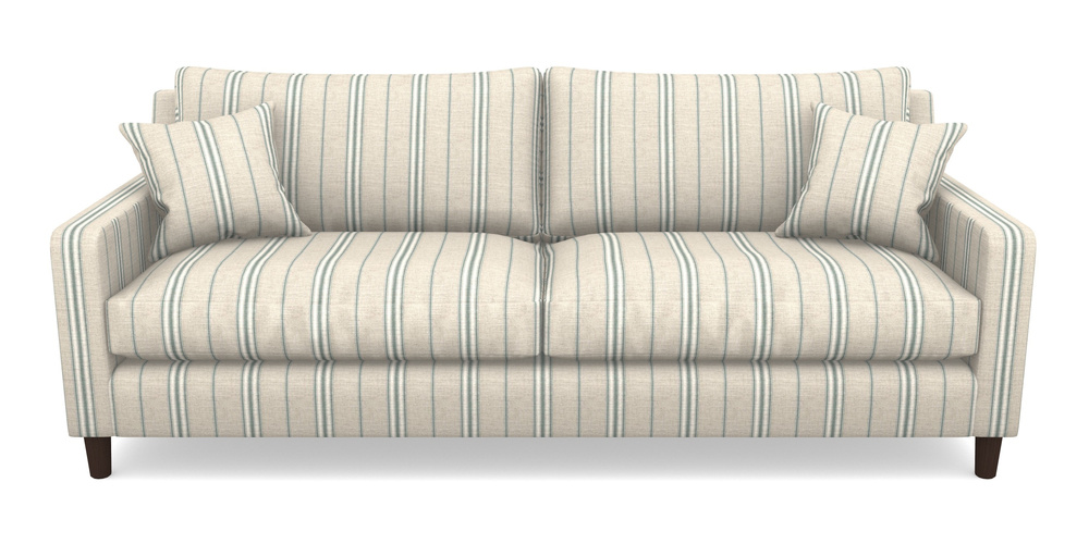 Product photograph of Stopham 4 Seater Sofa In Cloth 18 Stripes - Regimental - Basil from Sofas and Stuff Limited