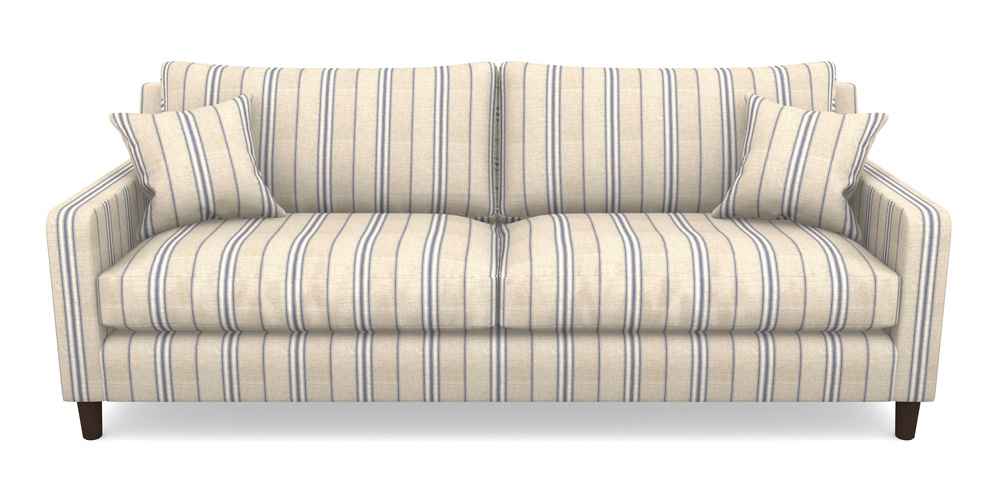 Product photograph of Stopham 4 Seater Sofa In Cloth 18 Stripes - Regimental - Indigo from Sofas and Stuff Limited