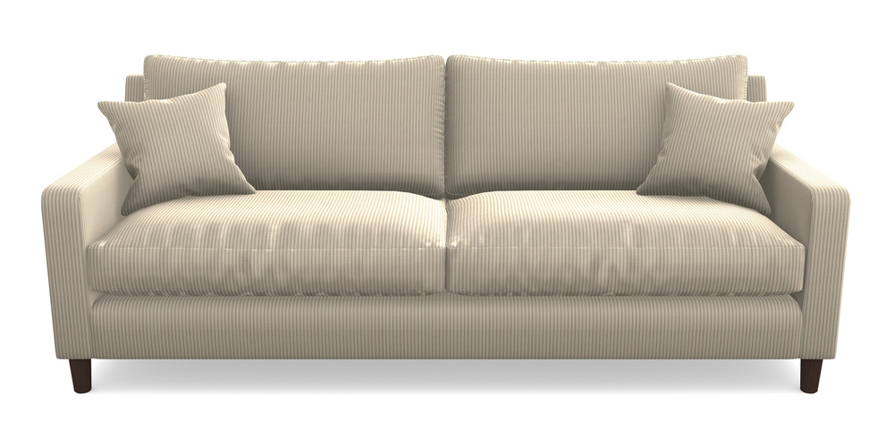 Product photograph of Stopham 4 Seater Sofa In Cloth 21 - Simple Stripe - Beech from Sofas and Stuff Limited