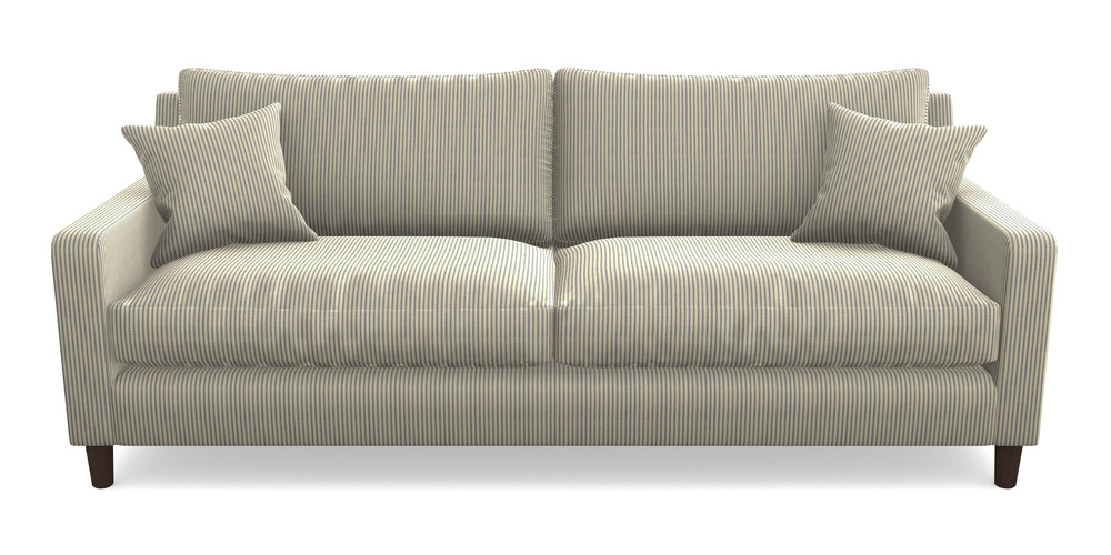 Product photograph of Stopham 4 Seater Sofa In Cloth 21 - Simple Stripe - Bilberry from Sofas and Stuff Limited