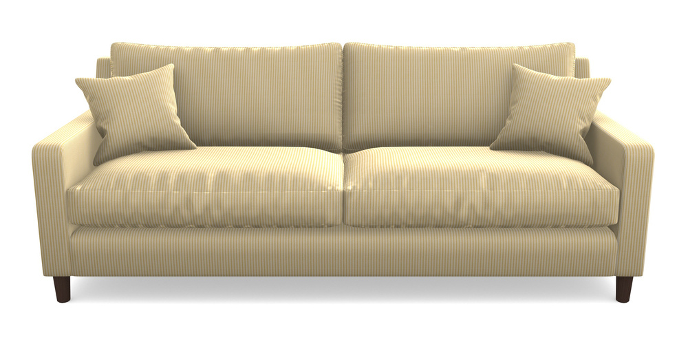 Product photograph of Stopham 4 Seater Sofa In Cloth 21 - Simple Stripe - Canary from Sofas and Stuff Limited