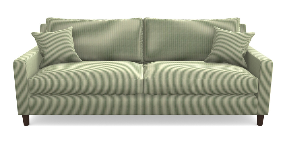 Product photograph of Stopham 4 Seater Sofa In Cloth 21 - Simple Stripe - Forest from Sofas and Stuff Limited