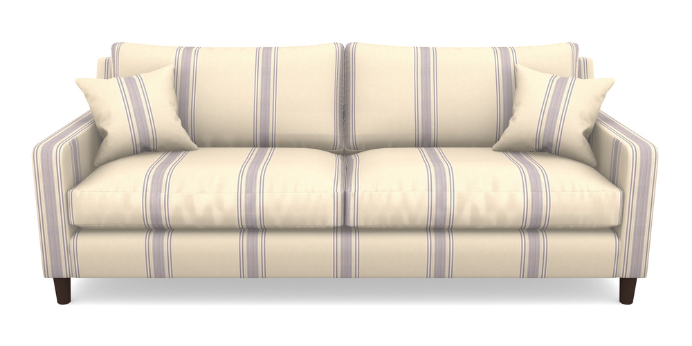 Product photograph of Stopham 4 Seater Sofa In Cloth 22 - Racing Stripes Cheltenham - Blueberry from Sofas and Stuff Limited