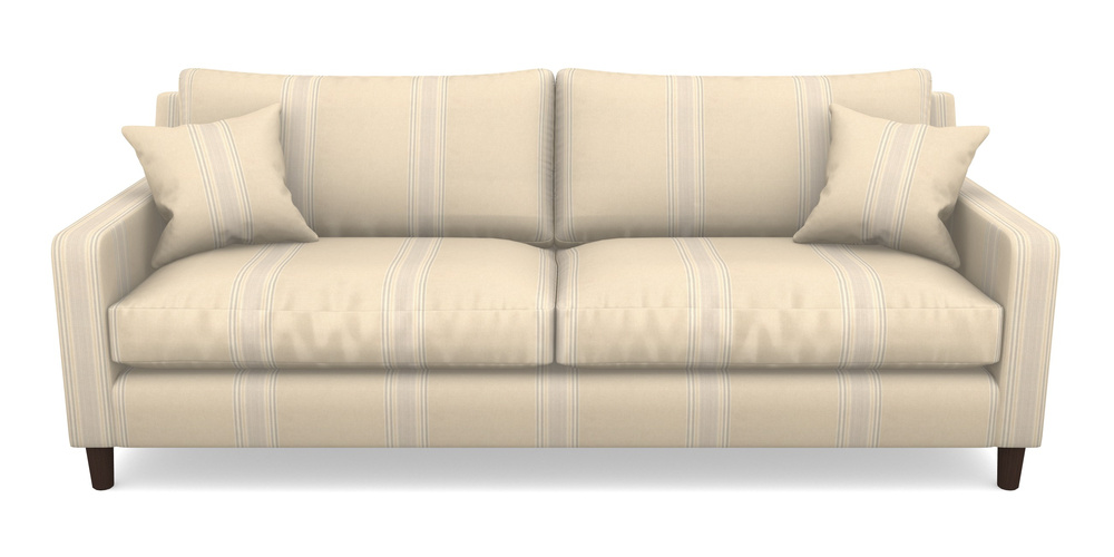 Product photograph of Stopham 4 Seater Sofa In Cloth 22 - Racing Stripes Cheltenham - Dove from Sofas and Stuff Limited