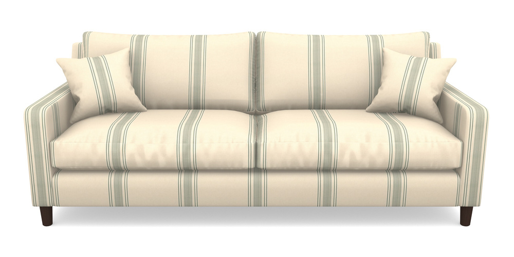 Product photograph of Stopham 4 Seater Sofa In Cloth 22 - Racing Stripes Cheltenham - Mint from Sofas and Stuff Limited