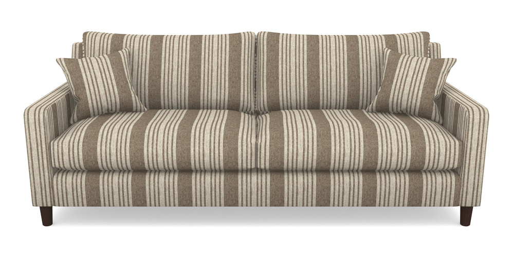 Product photograph of Stopham 4 Seater Sofa In Cloth 22 - Bayadere - Peat from Sofas and Stuff Limited