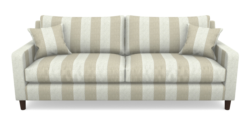 Product photograph of Stopham 4 Seater Sofa In Dovedale Linen Stripe - Chalk from Sofas and Stuff Limited