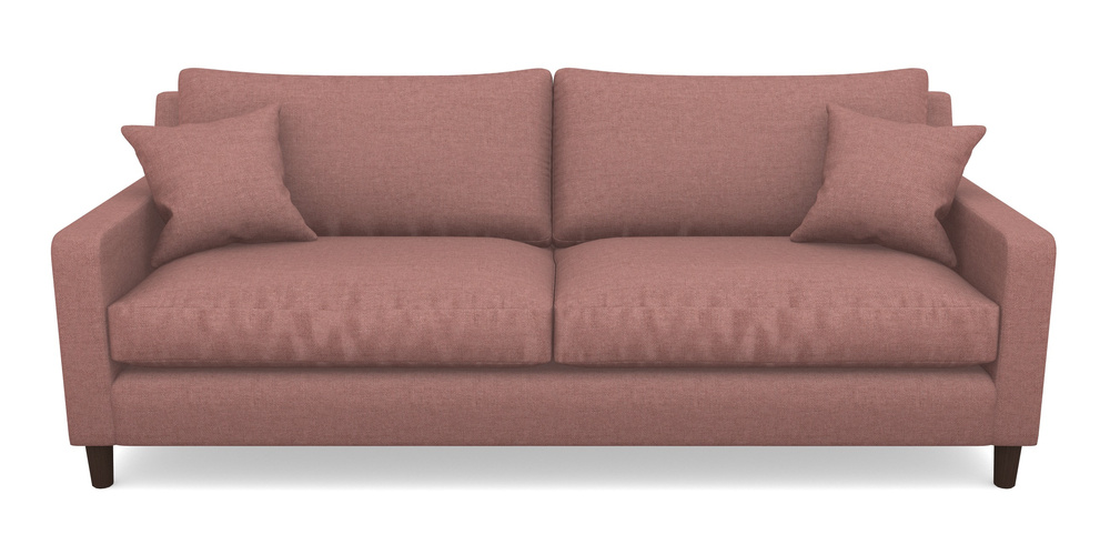 Product photograph of Stopham 4 Seater Sofa In Easy Clean Plain - Rosewood from Sofas and Stuff Limited