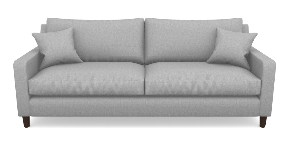 Product photograph of Stopham 4 Seater Sofa In Easy Clean Plain - Silver from Sofas and Stuff Limited