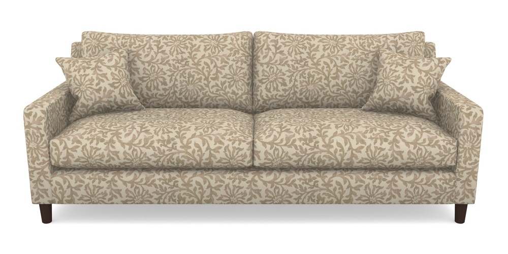 Product photograph of Stopham 4 Seater Sofa In V A Brompton Collection - Floral Scroll - Assam Tea from Sofas and Stuff Limited