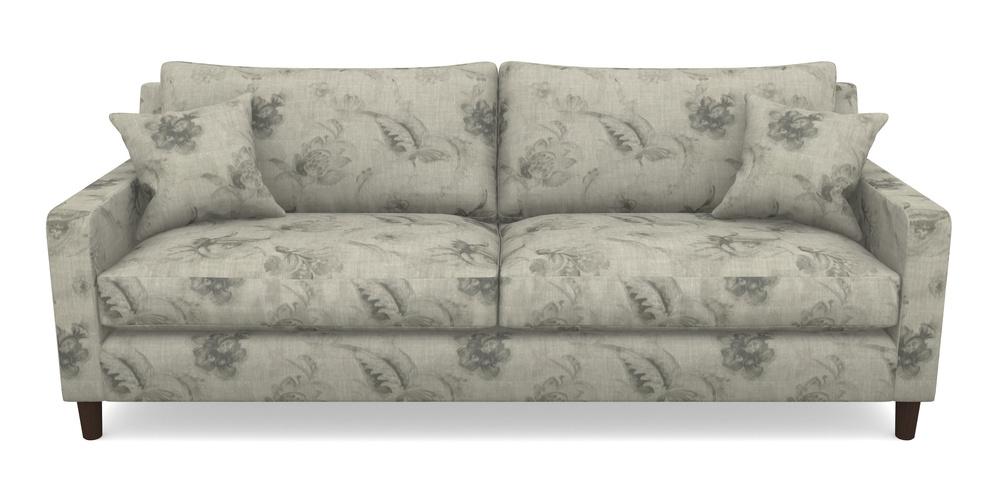Product photograph of Stopham 4 Seater Sofa In Floral Linen - Lela Mystery Oat Sepia from Sofas and Stuff Limited