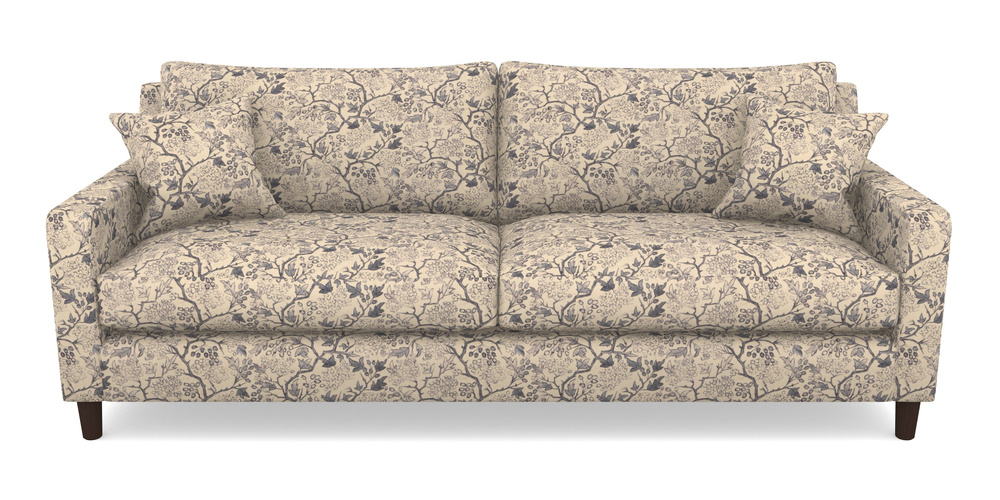 Product photograph of Stopham 4 Seater Sofa In Rhs Collection - Gertrude Jekyll Linen Cotton Blend - Navy from Sofas and Stuff Limited