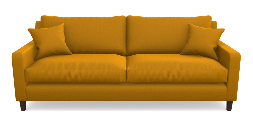 Product photograph of Stopham 4 Seater Sofa In House Velvet - Saffron from Sofas and Stuff Limited