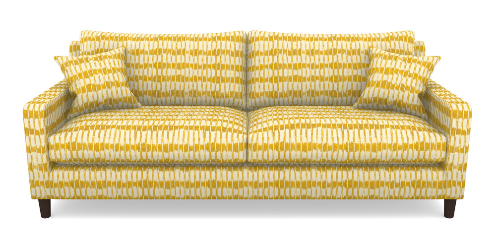 Product photograph of Stopham 4 Seater Sofa In V A Brompton Collection - Ikat - Corn from Sofas and Stuff Limited