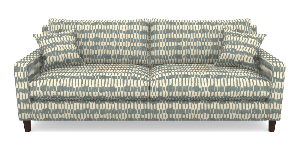 Product photograph of Stopham 4 Seater Sofa In V A Brompton Collection - Ikat - Pebble from Sofas and Stuff Limited
