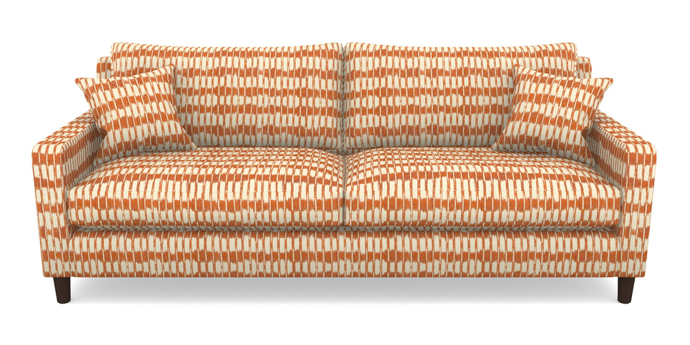 Product photograph of Stopham 4 Seater Sofa In V A Brompton Collection - Ikat - Terracotta from Sofas and Stuff Limited