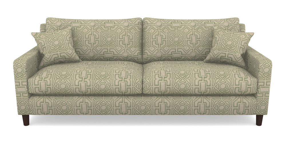 Product photograph of Stopham 4 Seater Sofa In Rhs Collection - Large Knot Garden Linen - Green from Sofas and Stuff Limited