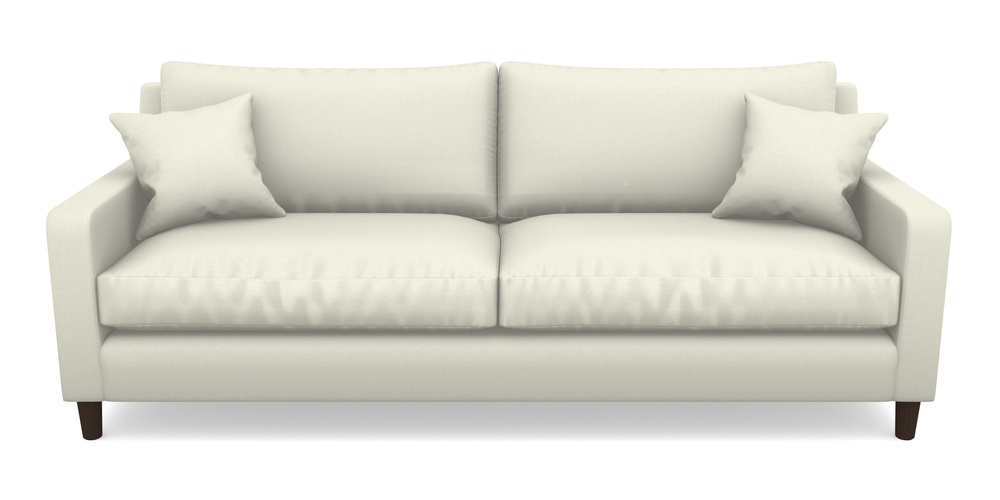 Product photograph of Stopham 4 Seater Sofa In Plain Linen Cotton - Meringue from Sofas and Stuff Limited