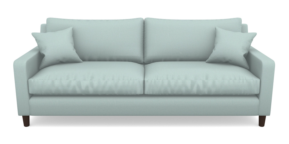 Product photograph of Stopham 4 Seater Sofa In Plain Linen Cotton - Robins Egg from Sofas and Stuff Limited