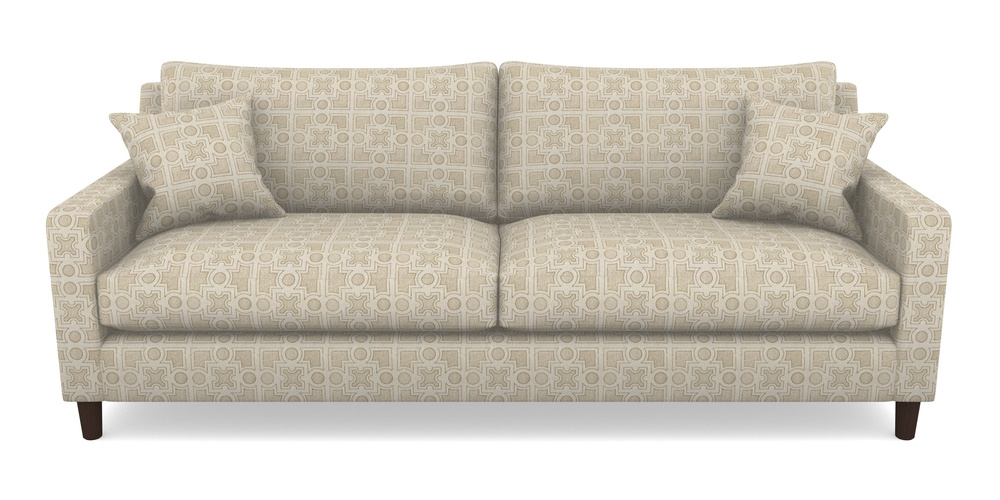 Product photograph of Stopham 4 Seater Sofa In Rhs Collection - Small Knot Garden Cotton Weave - Gold from Sofas and Stuff Limited