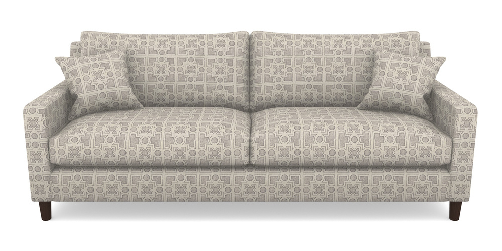 Product photograph of Stopham 4 Seater Sofa In Rhs Collection - Small Knot Garden Cotton Weave - Grey from Sofas and Stuff Limited