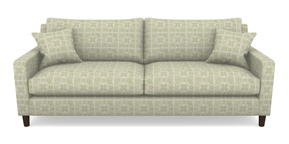 Product photograph of Stopham 4 Seater Sofa In Rhs Collection - Small Knot Garden Cotton Weave - Green from Sofas and Stuff Limited