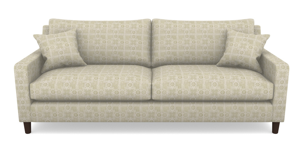 Product photograph of Stopham 4 Seater Sofa In Rhs Collection - Small Knot Garden Cotton Weave - Olive from Sofas and Stuff Limited