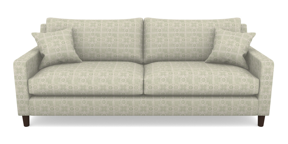 Product photograph of Stopham 4 Seater Sofa In Rhs Collection - Small Knot Garden Cotton Weave - Pistachio from Sofas and Stuff Limited