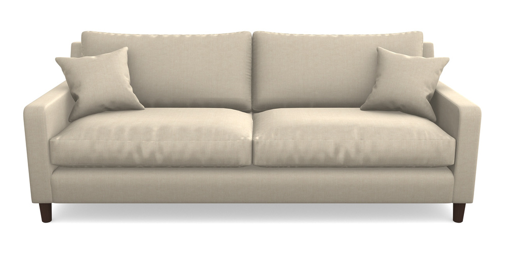 Product photograph of Stopham 4 Seater Sofa In Super Soft Velvet - Hessian from Sofas and Stuff Limited
