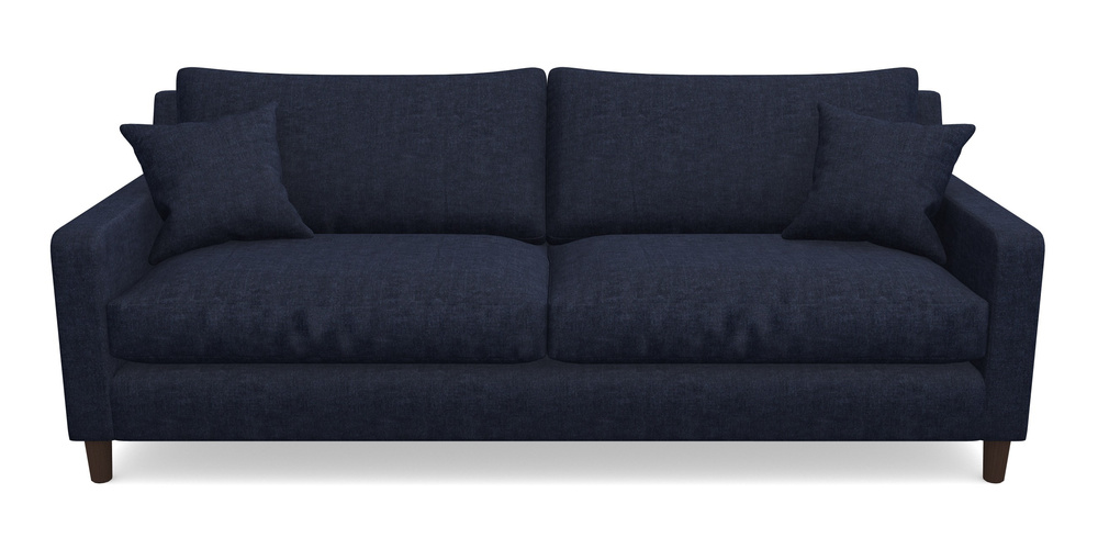 Product photograph of Stopham 4 Seater Sofa In Super Soft Velvet - Navy from Sofas and Stuff Limited