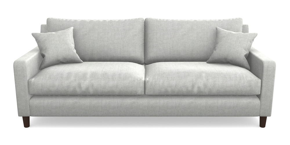 Product photograph of Stopham 4 Seater Sofa In Super Soft Velvet - Silver from Sofas and Stuff Limited