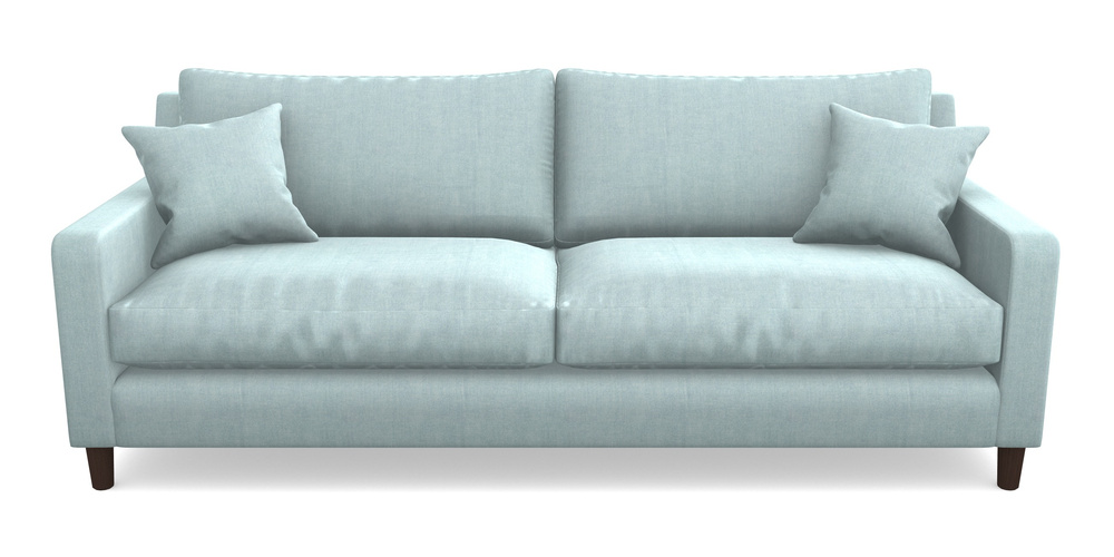 Product photograph of Stopham 4 Seater Sofa In Super Soft Velvet - Sky from Sofas and Stuff Limited
