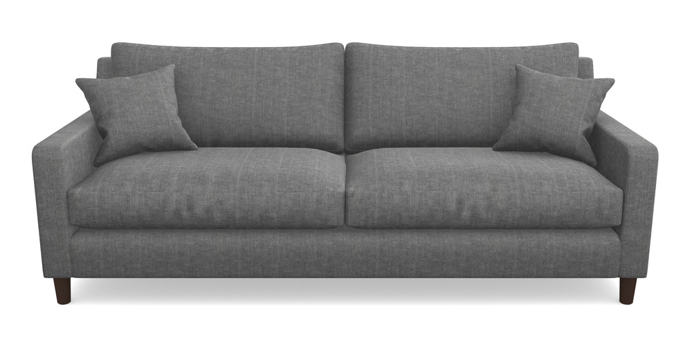 Product photograph of Stopham 4 Seater Sofa In Super Soft Velvet - Steel from Sofas and Stuff Limited