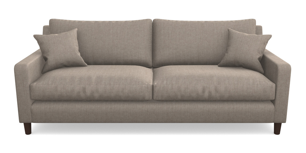 Product photograph of Stopham 4 Seater Sofa In Super Soft Velvet - Wicker from Sofas and Stuff Limited