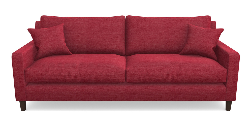 Product photograph of Stopham 4 Seater Sofa In Textured Velvet - Firebrick from Sofas and Stuff Limited