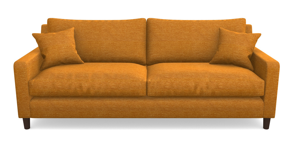 Product photograph of Stopham 4 Seater Sofa In Textured Velvet - Turmeric from Sofas and Stuff Limited