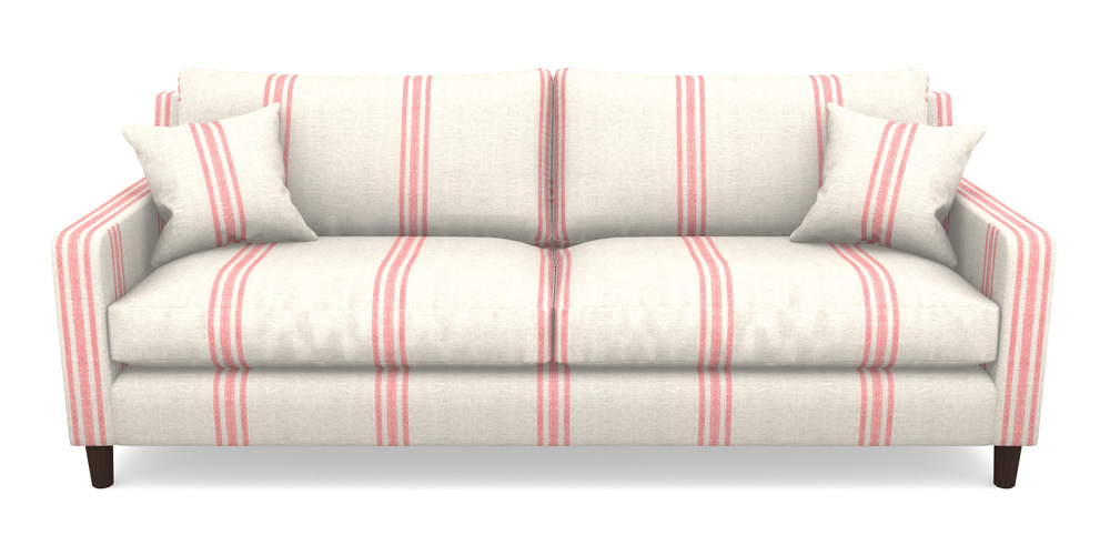 Product photograph of Stopham 4 Seater Sofa In Walloon Linen - Red from Sofas and Stuff Limited
