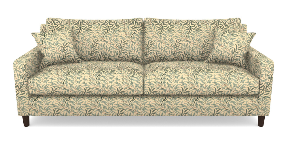 Product photograph of Stopham 4 Seater Sofa In William Morris Collection - Willow Boughs - Cream Pale Green from Sofas and Stuff Limited